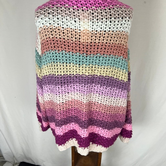 Three Bird Nest Wrapped up in Color Knit Cardigan Sz Large NWT - Picture 6 of 12